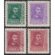 España Spain 841/44 1938 Fernando El Católico MNH