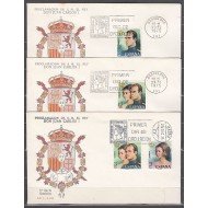 España Spain 2302/05 1975 Juan Carlos I y Doña Sofia Reyes de España SPD Sobre Primer Día España Spain 2302/05 1975 Juan Carlos I y Doña Sofia Reyes de España SPD Sobre Primer Día