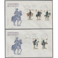 España Spain 2423/27 1977 Uniformes Militares SPD Sobre Primer Día España Spain 2423/27 1977 Uniformes Militares SPD Sobre Primer Día