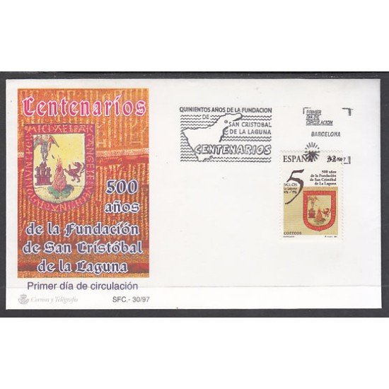 España Spain 3516 1997 Centenarios SPD Sobre Primer Día