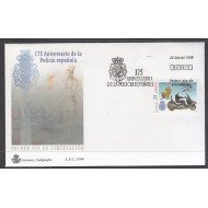 España Spain 3623 1999 CLXXV Aniversario de la Policía española SPD Sobre Primer Día España Spain 3623 1999 CLXXV Aniversario de la Policía española SPD Sobre Primer Día