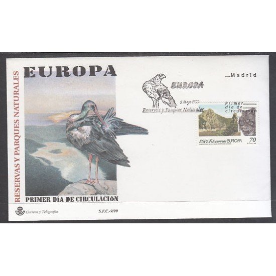 España Spain 3628 1999 Europa Reservas y Parques naturales SPD Sobre Primer Día