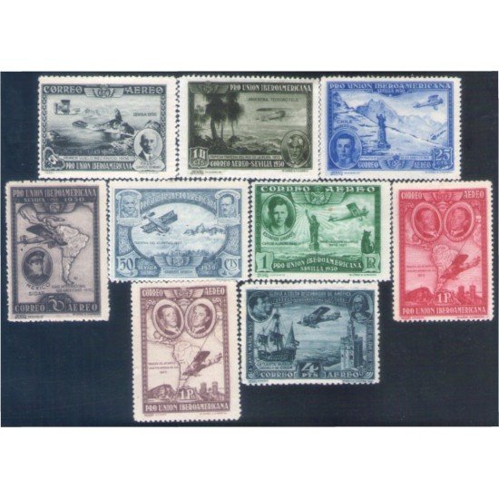 España Spain 583/91 1930 Pro Unión Iberoamericana MH España Spain 583/91 1930 Pro Unión Iberoamericana MH