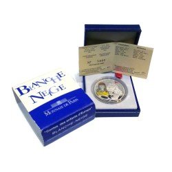 Francia France 1 1/2 € Moneda Plata Monnaie Argent Proof con Color Blanche Neige 2002 Francia France 1 1/2 € Moneda Plata Monnaie Argent Proof con Color Blanche Neige 2002