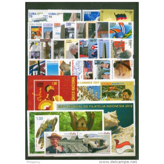 Cuba 2012 Año completo Year complete MNH 