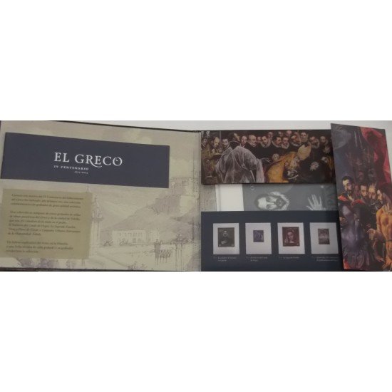 España Spain Colección Grabados Conmemorativos IV Centenario El Greco 1614 - 2014