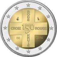 Bélgica 2014 2 € euros conmemorativos 150 Aniversario Cruz Roja 
