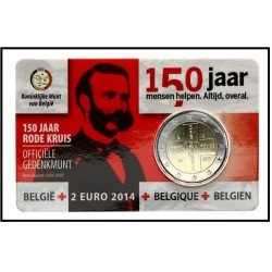 Bélgica 2014 Cartera Oficial Coin Card Moneda 2 € conm 150 Av. Cruz Roja Bélgica 2014 Cartera Oficial Coin Card Moneda 2 € conm 150 Av. Cruz Roja