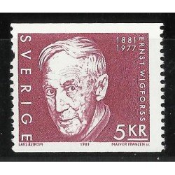 MI1/VAR1 Suecia Sweden 1116 1981 100 aniv. del nacimiento del político Ernst Wigforss MNH MI1/VAR1 Suecia Sweden 1116 1981 100 aniv. del nacimiento del político Ernst Wigforss MNH