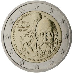 Grecia 2014 2 € euros conmemorativos Av muerte de  