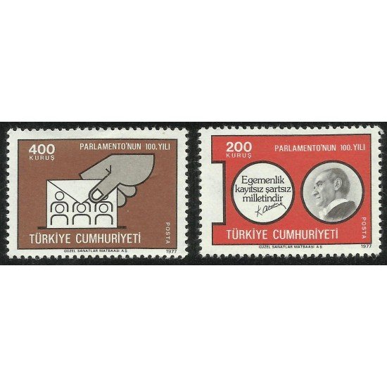 MI1/VAR3  Turquia Turkey Nº 2182/33  1977   MNH