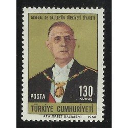 MI1 Turquia Turkey Nº 1880  1968  MNH
