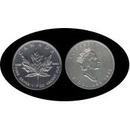 Canadá Canada 1 OZ onza 1992 Maple Leaf Elisabeth II 5 $ Plata Ag Canadá Canada 1 OZ onza 1992 Maple Leaf Elisabeth II 5 $ Plata Ag