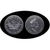 Canadá Canada 1 OZ onza 1993 Maple Leaf Elisabeth II 5$ Plata Ag Canadá Canada 1 OZ onza 1993 Maple Leaf Elisabeth II 5$ Plata Ag