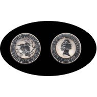 Australia 2 OZ onza 1994 Kookaburra 2$ Plata Ag Australia 2 OZ onza 1994 Kookaburra 2$ Plata Ag