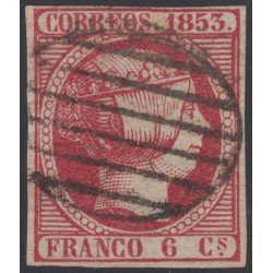 España Spain 17 1853 Isabel II usado 