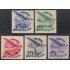 TRA1/S Rusia USSR Nº A 41/45  1934  10º Aniv. Correo Aéreo Avion Airplane MH