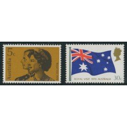 MI2/VAR1 Australia Nº 404/05 1970 reyes bandera MNH MI2/VAR1 Australia Nº 404/05 1970 reyes bandera MNH