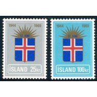 MI2 Islandia Iceland 385/86 1969 MNH MI2 Islandia Iceland 385/86 1969 MNH
