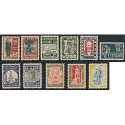 Cuba A- 78/87 1953/54  Jose Martí MNH