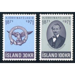 MI2/FAU2  Islandia Iceland  408/09 1971 MNH 