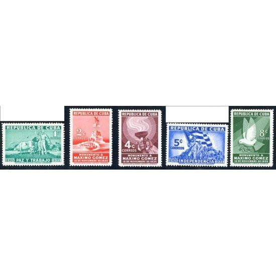 FAU3  Cuba 231/35 1936 Centenario del nacimiento de Máximo Gómez MNH