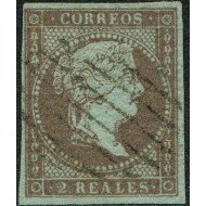 España Spain 42 1855 Isabel II Usado 