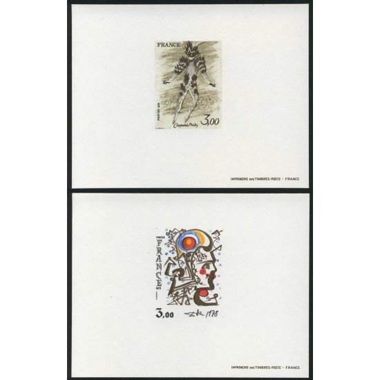 PI1 Francia France Nº 2067/68  Pruebas de Lujo  1978  MNH 