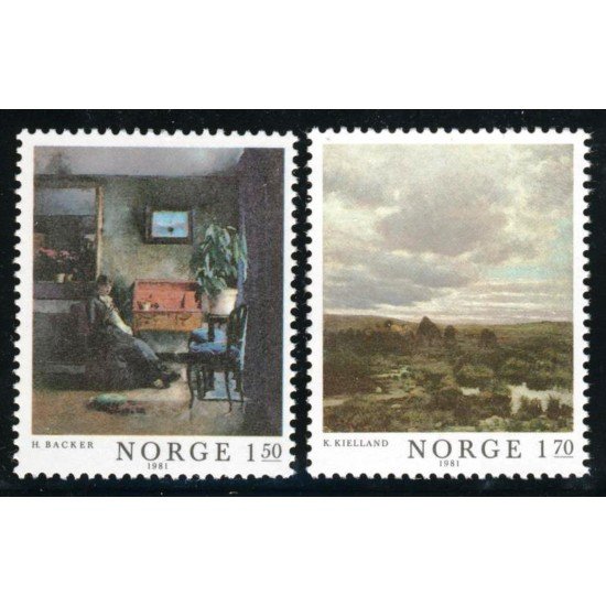 MI1 Noruega Norway  Nº 803/4  1981  MNH