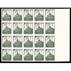 Barcelona 26c ( 24/28 ) Bl. 20 1940 - 1941 Fachada del Ayuntamiento MNH 