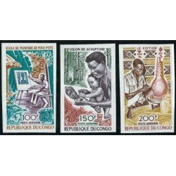 PI2/VAR1  Congo francés French Congo Nº A 87/89  MNH