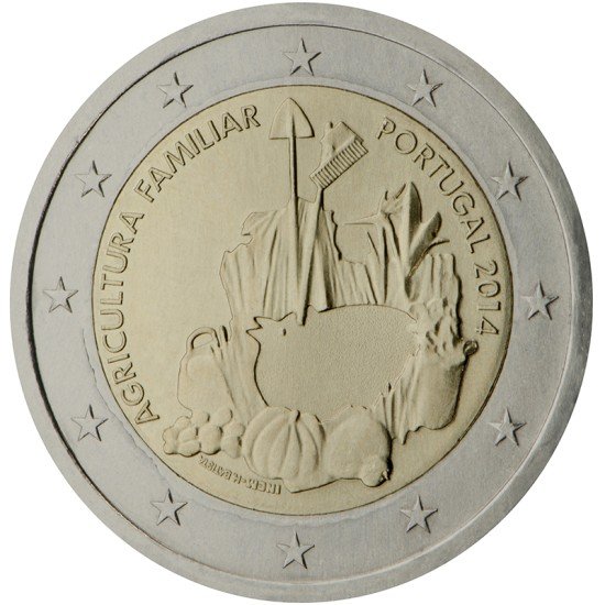 Portugal 2014 2 € euros conmemorativos Año Internacional de la Agricultura Familiar Portugal 2014 2 € euros conmemorativos Año Internacional de la Agricultura Familiar