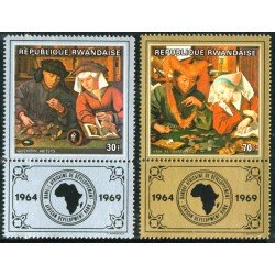 PI2/VAR2  Ruanda Rwanda Nº 309/10  1969  MNH  