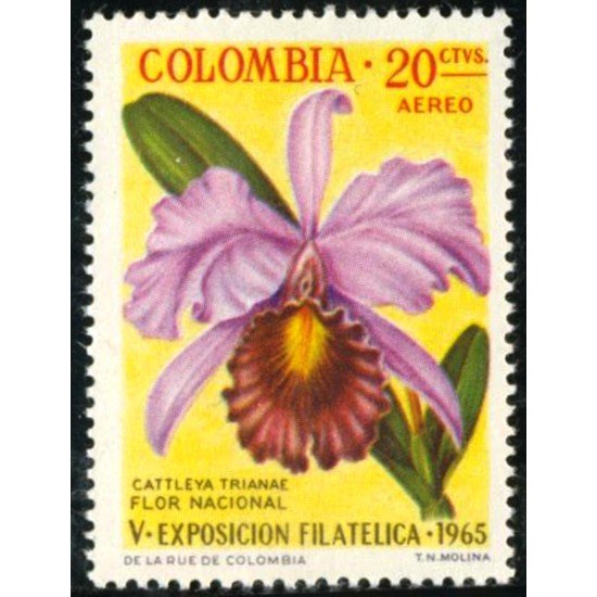 Colombia A- 448 1965 V Exposición Filatélica Nacional MNH