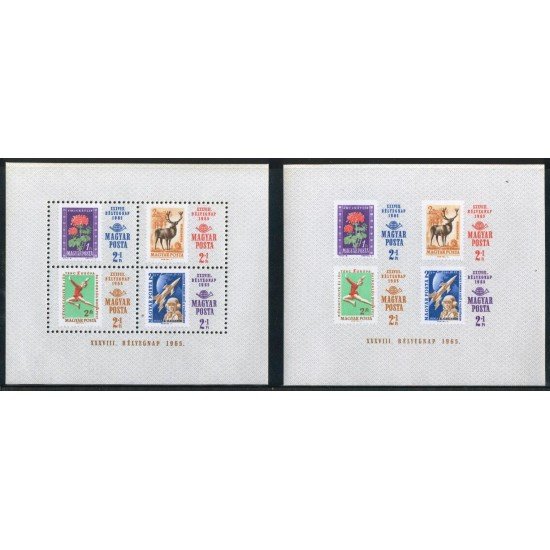 FL1/DEP2/FAU2 Hungría Hungary HB 57 Dentada y Sin dentar 1965 MNH FL1/DEP2/FAU2 Hungría Hungary HB 57 Dentada y Sin dentar 1965 MNH