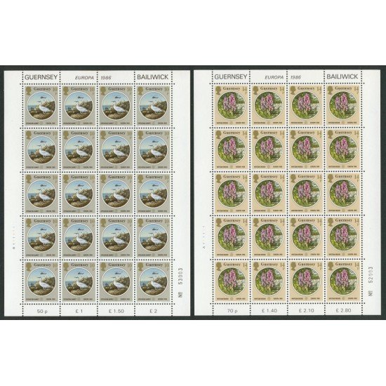 FL1 Guernesey Guernsey Nº 359/61 1986 Minipliegos MNH FL1 Guernesey Guernsey Nº 359/61 1986 Minipliegos MNH