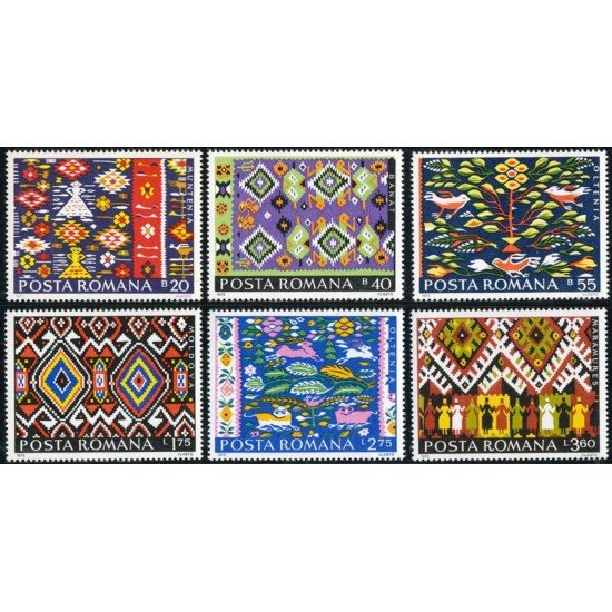 PI2/FAU2/VAR2  Rumanía  Romania  Nº 2919/24  1975  MNH