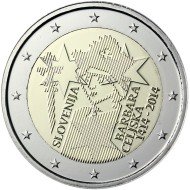 Eslovenia 2014 2 euros conmemorativos 600° Av. coronación de Barbara Celjska Eslovenia 2014 2 euros conmemorativos 600° Av. coronación de Barbara Celjska