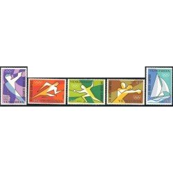 BA2/DEP4  Venezuela A- 951/55 1968 Juegos olímpicos de México MNH