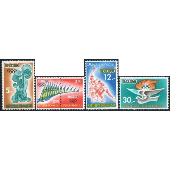 BA2/DEP5/FAU3 Indonesia 546/50 1968 MNH BA2/DEP5/FAU3 Indonesia 546/50 1968 MNH