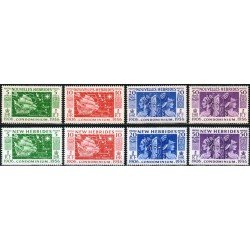 BA2 Nuevas Hébridas New Hebrides 167/74 1956 MNH