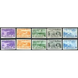 BA1/TRA1 Cuba A- 17/21 1936 serie dentada y sin dentar  MNH