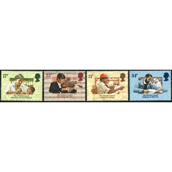 CIN Gran Bretaña 1146/49 1984 50 aniv. Consejo Británico MNH CIN Gran Bretaña 1146/49 1984 50 aniv. Consejo Británico MNH