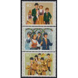 Liechtenstein 695/97 1980 Costumbres Músicos MNH