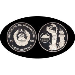 Mozambique 1998 Sidney 2000 10000 meticais Silver Olympic Sidney  Mintage : 2000