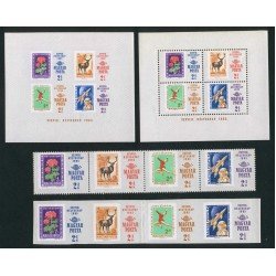 AST Hungría Hungary  Nº 1776/79 + HB 57 dentadas y sin dentar  1965   MNH