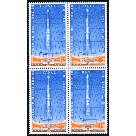 AST/S France Francia Nº A 52 bloque 4 1979 Salón inter. de la aeronáutica AST/S France Francia Nº A 52 bloque 4 1979 Salón inter. de la aeronáutica