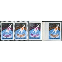 AST Rusia 2545/46 1962 dentados y sin dentar MNH