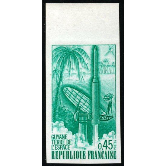 AST France Francia Nº 1635 sin dentar 1970 1º Lanzamiento del cohete Diamant AST France Francia Nº 1635 sin dentar 1970 1º Lanzamiento del cohete Diamant