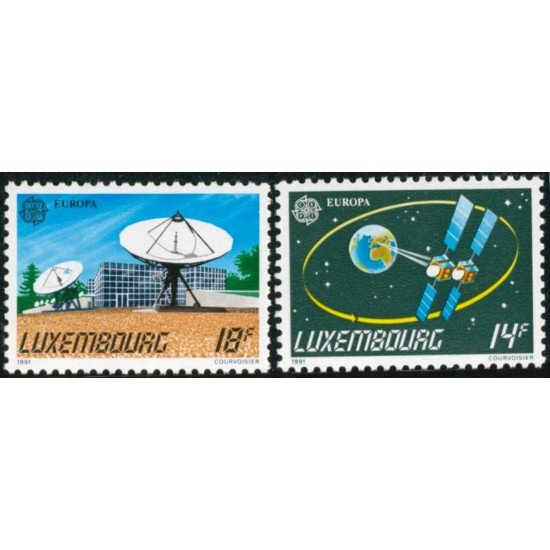 AST Luxemburgo 1221/22 1991 Europa C.E.P.T. 1991 Europa Espacial MNH AST Luxemburgo 1221/22 1991 Europa C.E.P.T. 1991 Europa Espacial MNH